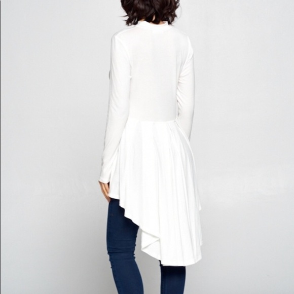 White High Low Top - Picture 2 of 3